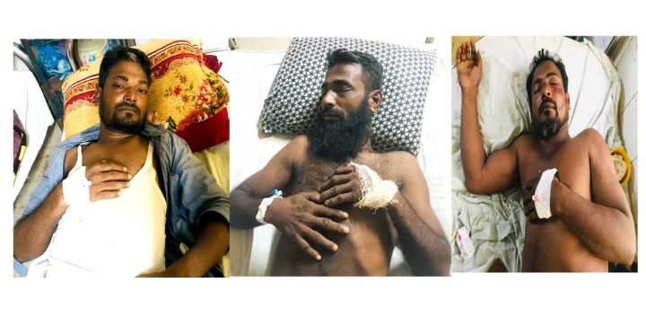 ভোলায় জমি দখল নিতে সন্ত্রাসী হামলায় নারীসহ আহত-৫