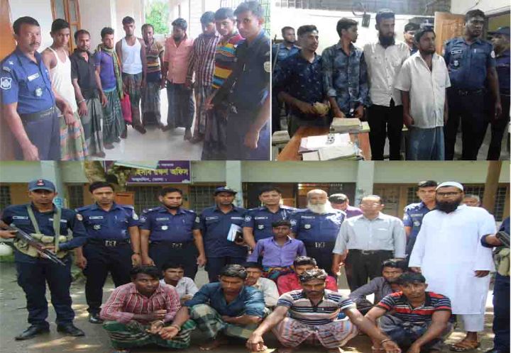 নিষেধাজ্ঞার তৃতীয় দিনে ভোলায় ২৫ জেলের জেল-জরিমানা