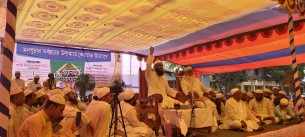 মনপুরায় ইসলামী মহা সম্মেলনে মুসল্লীদের ঢল