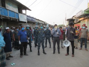 মনপুরায় নৌবাহিনীর উদ্যোগে  জন সচেতনতায় প্রচারনা