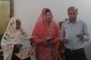 মনপুরায় সুপ্রীম কোর্টের রায়ে পদ  ফিরে পেলেন মহিলা ইউপি সদস্য