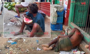 ভোলায় করোনা ঝুঁকিতে মানুষিক ভারসাম্যহীন মানুষ