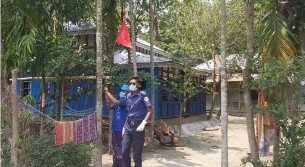 ভোলায় দুই করোনা রোগী শনাক্তের ঘটনায় ১৬ বাড়ি লকডাউন