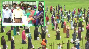 খাদ্য সহায়তা নিয়ে খেলোয়াড়দের পাশে দাড়িয়েছে  ভোলা জেলা ক্রীড়া সংস্থা