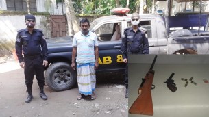 ভোলায় র‍্যাবের অভিযানে অস্ত্র ও মাদকসহ একাধিক মামলার আসামী গ্রেফতার