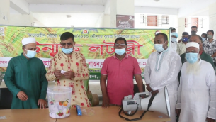 লালমোহনে কৃষকদের কাছ থেকে ন্যায্যমূল্যে ধান কিনতে উন্মুক্ত লটারীরর