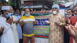 লালমোহনে গুনিদের নামে সড়কের উদ্বোধন করলেন এমপি শাওন