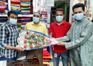 ভোলা জেলা পূজা উদযাপন পরিষদের সম্পাদককে বিয়ে বাজারের শুভেচ্ছা