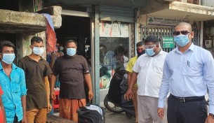 ভোলায় মাস্ক না পড়ায় ৯ জনকে জরিমানা