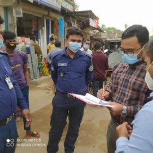 বোরহানউদ্দিনে মোবাইল  কোর্টের মাধ্যমে জরিমানা