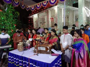 ভোলায় উৎসবমুখর আয়োজনে শ্যামাপূজা চলছে