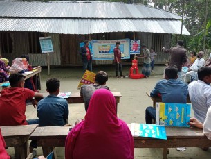 দক্ষিন রাজাপুরে করোনা সচেতনতা  ও  হাতধোয়া বিষয়ক প্রশিক্ষণ