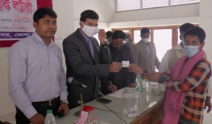 ভোলায় লটারীরতে গৃহহীনদের ঘর বরাদ্দ শুরু