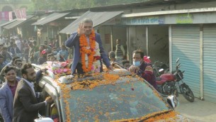 ভোলায় আ’লীগের পৌর মেয়র প্রার্থী মনিরুজ্জামানকে গণসংবর্ধনা