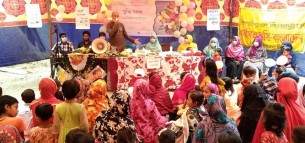 চরফ্যাশনে কিশোর-কিশোরীদের উদ্যোগে পুষ্টি মেলা