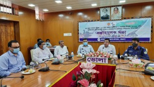 বঙ্গবন্ধুর জন্মবার্ষিকী ও স্বাধীনতার সুবর্ণজয়ন্তী উদযাপনের লক্ষ্যে ভোলায় প্রস্তুতি সভা
