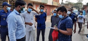 ভোলায় স্বাস্থ্যবিধি না মনায়  ২১ জনকে অর্থদন্ড