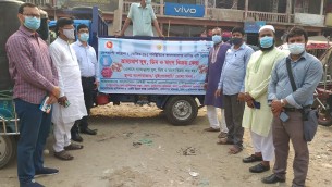 ভোলায় প্রচারণা ছাড়াই ভ্রাম্যমাণ বাজারে দুধ ও ডিম বিক্রি শুরু