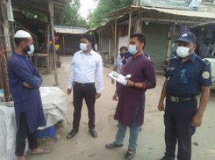 ভোলায় লকডাউনের শর্ত ভঙ্গ  করায় ৫১ হাজার টাকা অর্থদন্ড