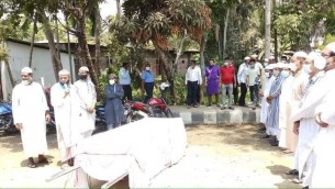 ভোলা জেলা আ’লীগের নেতা শফিকুল ইসলামের সহধর্মিনীর দাফন সম্পন্ন