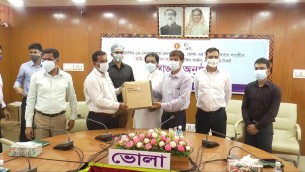 ভোলা হাসপাতাল দুটি হাই ফ্লো ন্যাজাল ক্যানুলা হস্তান্তর