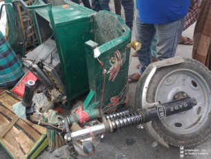 ভোলায় বাসের চাপায় অটোরিক্সার আরো এক যাত্রীর নিহত