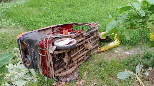 ভোলার ঘুইংগার হাটে সড়ক দুর্ঘটনায় চারজন নিহত