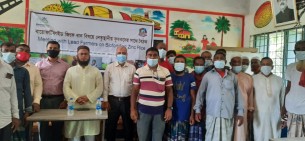 ভোলায় বায়োফর্টিফাইড জিংক ধান  বিষয়ে কৃষকদের সাথে বৈঠক