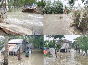 ভোলায় অর্ধলক্ষ লোক পানিবন্ধি