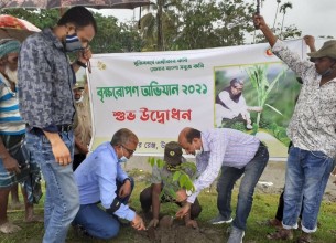ভোলায় বৃক্ষ রোপন অভিযান  শুরু