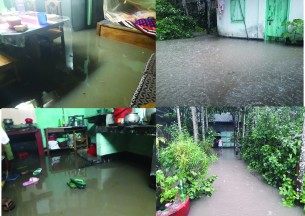 ভোলায় বৃষ্টির পানিতে  জলাবদ্ধতা