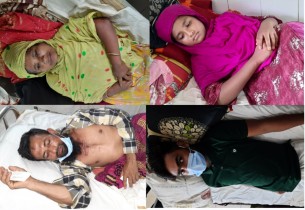 ভোলায় জমির বিরোধ নিয়ে ৪ জনকে পিটিয়ে আহত