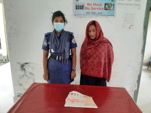 মনপুরায় ইয়াবাসহ নারী গ্রেফতার
