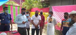 দৌলতখানে সরকারি বিধি নিষেধ অমান্য করায় বিয়ের বাড়িতে জরিমানা