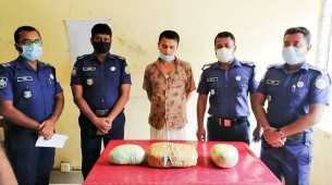 মনপুরায় ৪ কেজি গাঁজাসহ বিক্রেতা আটক