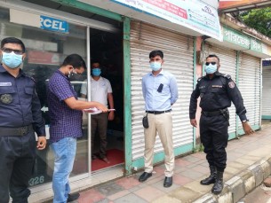 ভোলায় লকডাউন অমান্য করায়  ১১৫ জনের জেল-জরিমানা