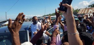 ভোলায় এমপি মুকুলকে মোটর  শোভাযাত্রা দিয়ে গণ সংবর্ধনা