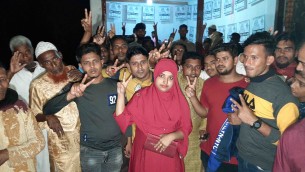 চরফ্যাশনে উৎসবমুখর প্রচারণায় ব্যস্ত প্রার্থীরা