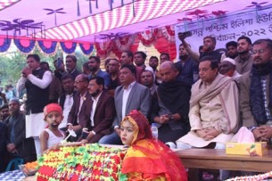 ভোলার পশ্চিম ইলিশায় আ’লীগের চেয়ারম্যান  প্রার্থী জহিরের নির্বাচনী পথসভা