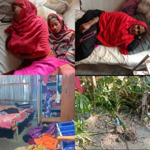 লালমোহনে অসহায় পরিবারের বসত বাড়ী ভাংচুর ও লুটপাটের অভিযোগ