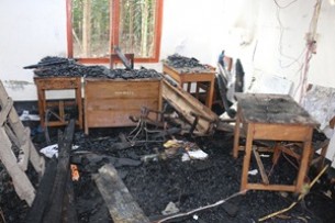 ভোলার ভেদুরিয়ায় গ্রামীন জন উন্নয়ন সংস্থার কার্যালয়ে অগ্নিকান্ড