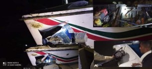 কর্ণফুলী-১ লঞ্চের ধাক্কায় লঞ্চ স্পিডবোট ও  নৌকা  ক্ষতিগ্রস্ত , আহত-২