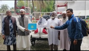 লালমোহনে কৃষকের মাঝে এসিআই মটরসের পক্ষ থেকে কৃষি যন্ত্র বিতরণ