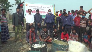 ভোলায় ৪০ মণ জাটকাসহ ৭৮ জেলে আটক