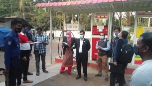 ভোলায় দুই পেট্রোল পাম্পসহ  তিন প্রতিষ্ঠানের জরিমানা