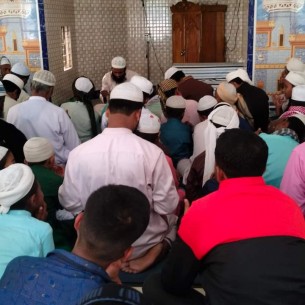 ইলিশায় নবনির্বাচিত চেয়ারম্যানের  পক্ষ থেকে মসজিদে দোয়া মিলাদ