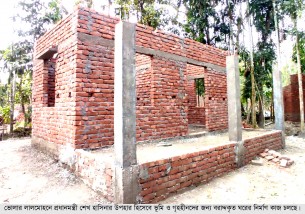 লালমোহনে গড়ে উঠছে সাড়ে  ৫শত ভূমি  ও গৃহহীন পরিবারের স্বপ্নের ঠিকানা