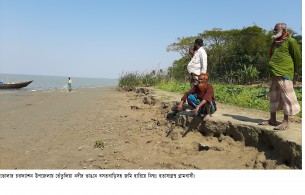 চরফ্যাশনে তেঁতুলিয়া নদীর ভাঙ্গনে ৩০ হাজার মানুষ দিশেহারা