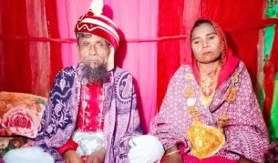 ৬২ বছরের বর ও ৫৪ বছরের কনে, বিয়ে হলো ধুমধামে