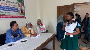 বঙ্গবন্ধুর জন্মদিন উপলক্ষে ভোলায় শিশুদের চিত্রাঙ্কন ও আবৃত্তি  প্রতিযোগিতা